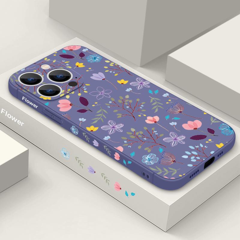 Роскошный чехол-шнурок с маленькими цветочными бутонами для iPhone 15 Pro Max Coque iPhone 11 12 13 14 Pro Max 16 SE 2 2022 Мягкий силиконовый чехол