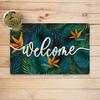 Wagonic Tropical Pattern Welcome Digital Printed 50X70CM Decorative Multi-Purpose Interior and Exterior Door Mat