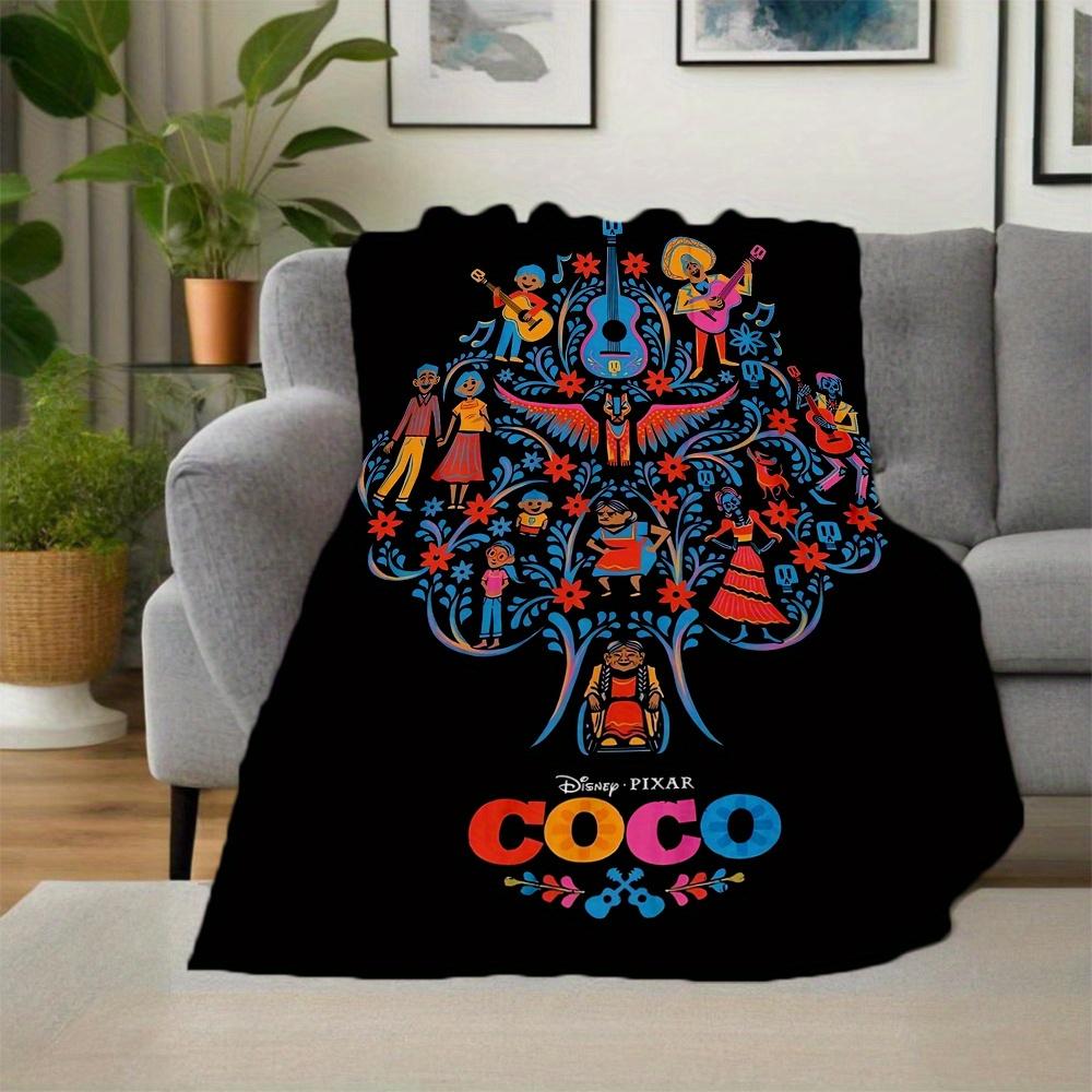 1pc, Disney Coco Blanket Soft Throw Blankets for Bed Couch Sofa, Living Room, Travel, Outdoor Blankets, Camping