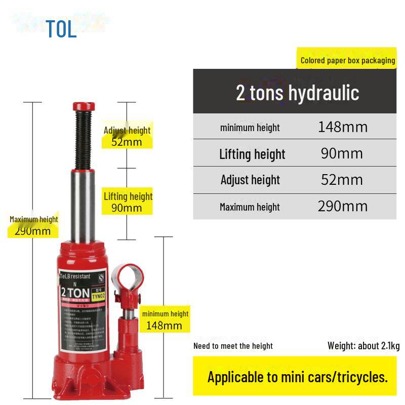 Гидравлический автомобильный домкрат для замены шин на бездорожье (2Т/3Т)