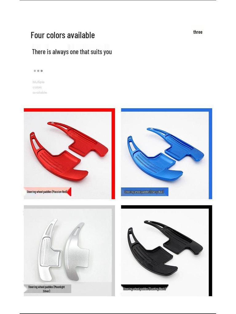 Ford Mustang 2015-2020 Aluminum Alloy Steering Wheel Paddle Shifters