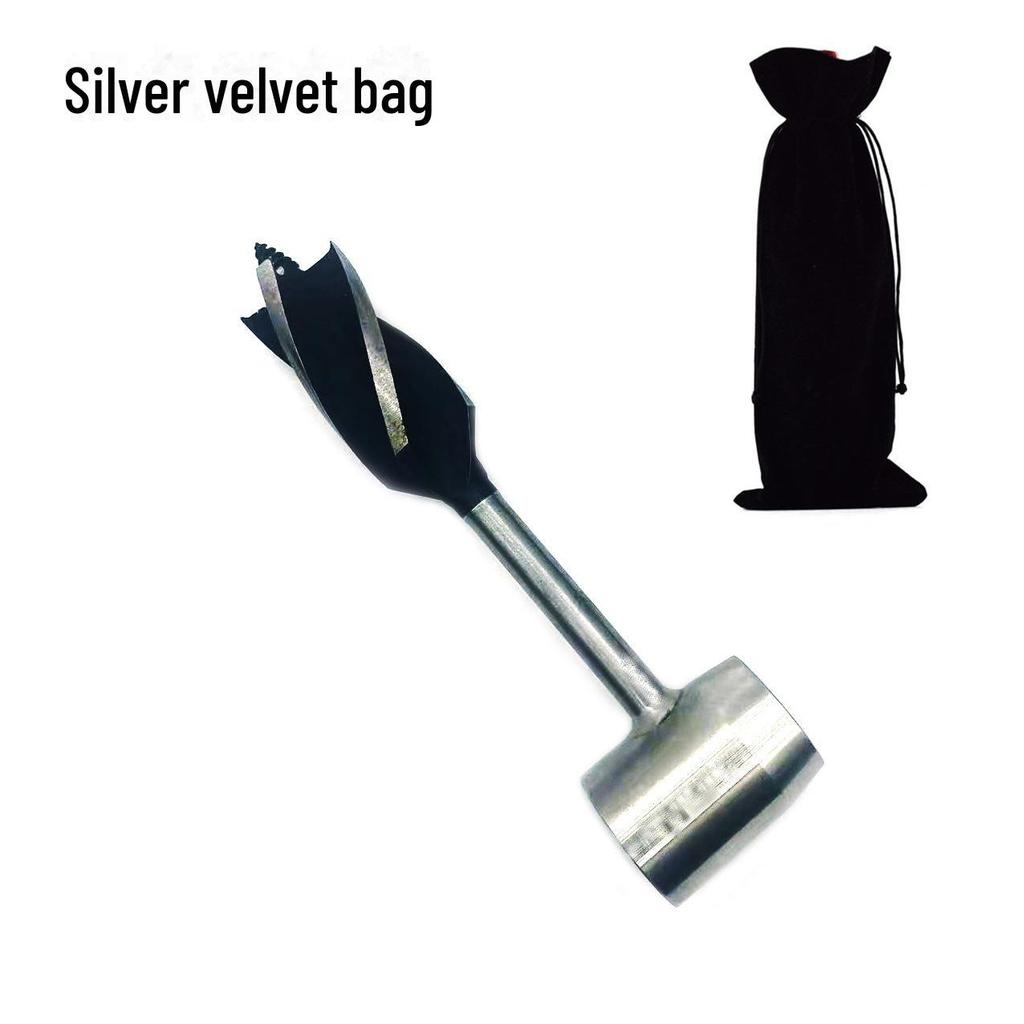 Ручной четырехлезвийный бур для обработки древесины для кемпинга, рубки леса, доставки воды и выживания на природе