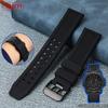 Rubber Watch Strap 22mm 23mm Watch Band Waterproof Sport for Luminox Watchbands Silica Gel Bracelet for Men Belt Black Fashion