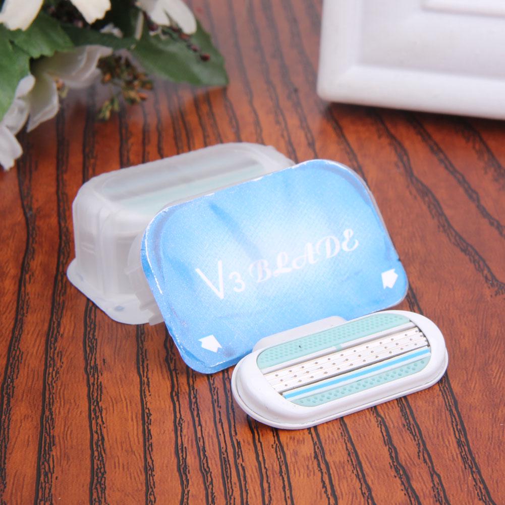 4-40 ШТ. Женские Лезвия для Безопасной Бритвы Бикини Комфортный Удалятор Волос 3-Слойная Сменная Головка Женские Лезвия для Бритья для Бритвы Venus