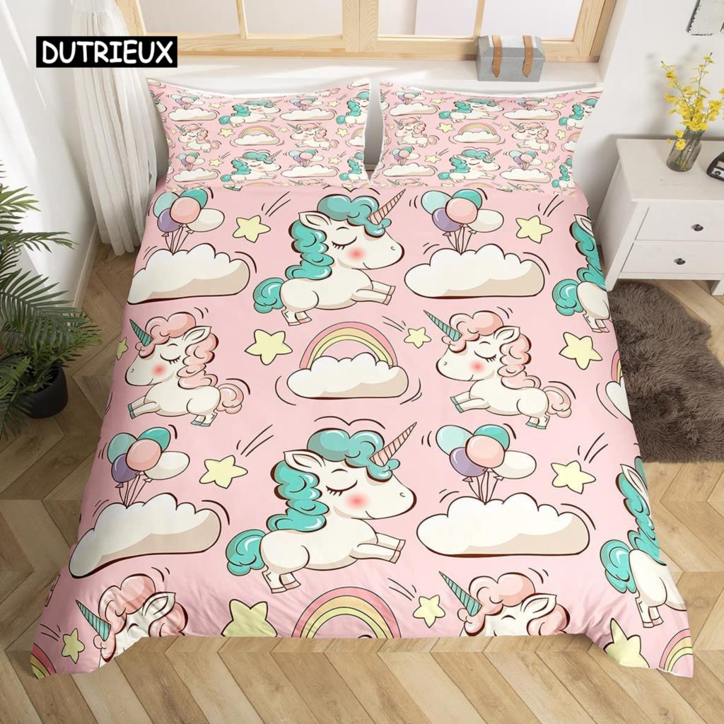 Одеяло с дельфином, пододеяльник размера King Size, милый пододеяльник с рисунком в виде единорога, комплект постельного белья с рисунком животных из мультфильмов, синий, океан, пляж, тема стеганого одеяла