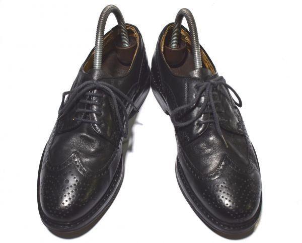 80s-90s West Germany vintage Lloyd heavy leather sole wingtip approx 6F 25.0 dark brown(USED)