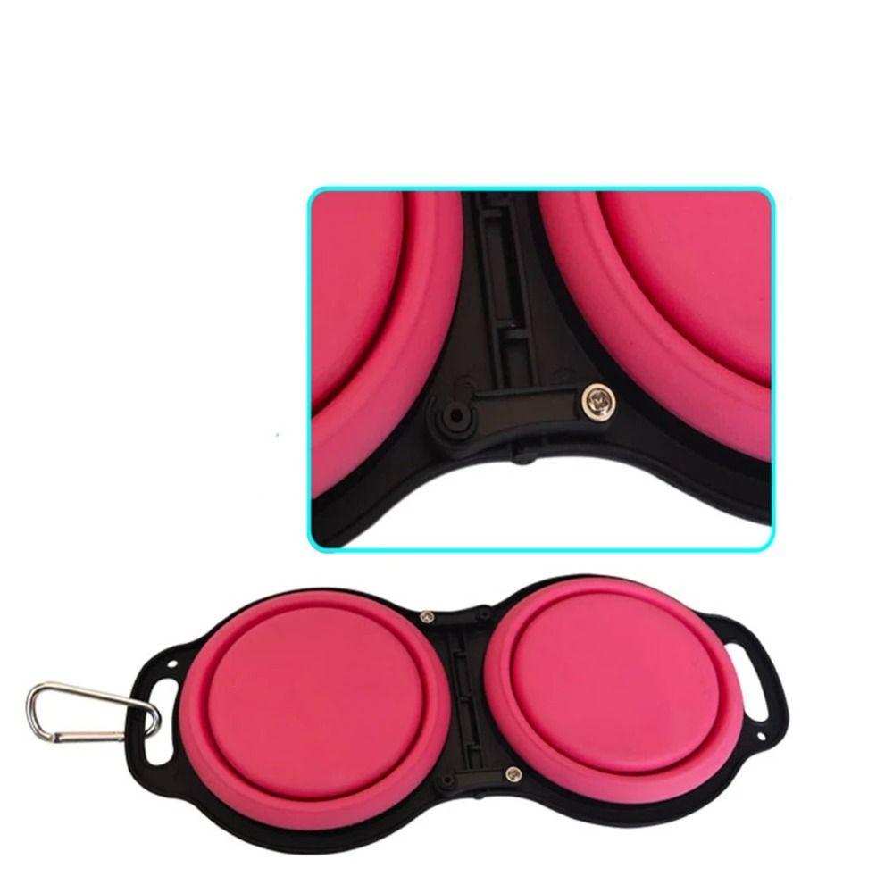 Миски для корма для собак 2 в 1, расширяемая миска для кормления, складная двойная миска для питомцев, щенок