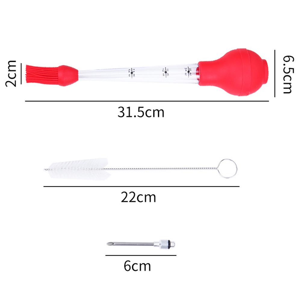 2 Sets Turkey Baster Food Grade Baster Syringe Set for Cooking & Basting