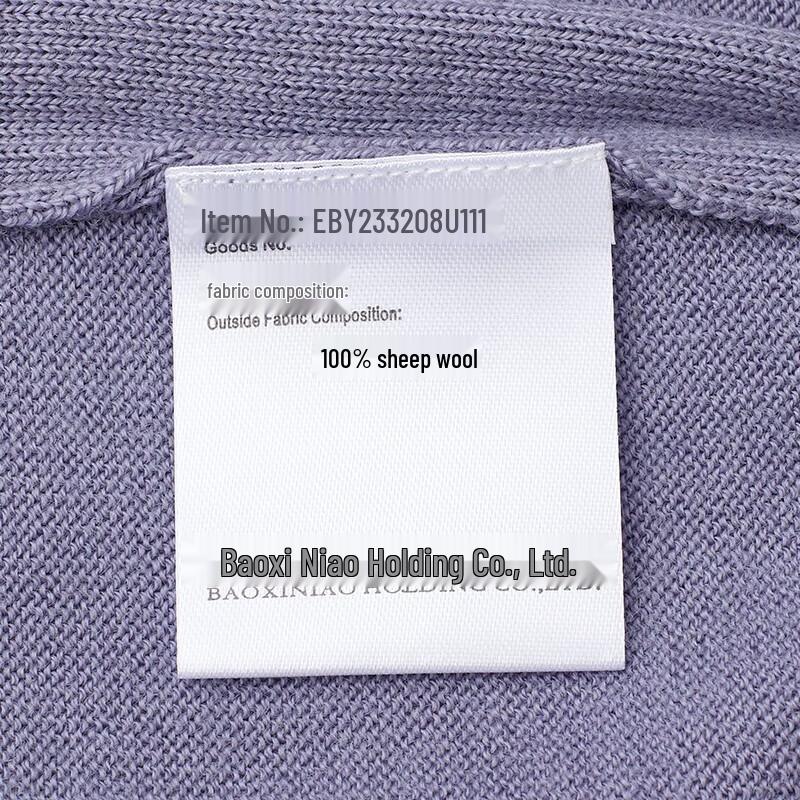 Baoxiniao Men's Round Neck Pure Wool Sweater