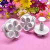 3Pcs Kitchen Baking Tools Cake Decor Flower Plunger Cookie Cutter DIY Blossom Flower Cake Fondant Plastic Tool Baking Accessory