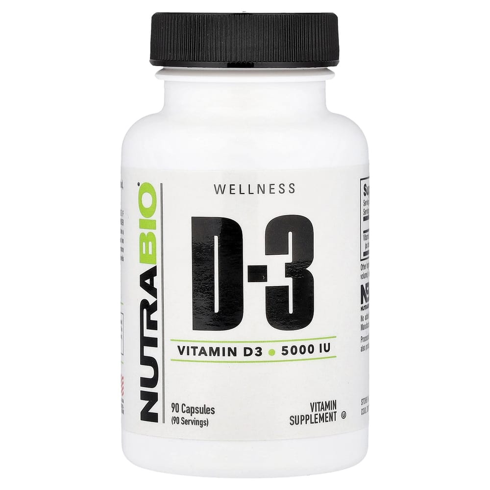 NutraBioLabs Витамин D3 125 мкг (5000 МЕ) 90 капсул