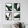 Modern Abstract Emerald Jewel Green Lines Color Block Posters Prints Canvas Paintings Minimalist Wall Art Picture Bedroom Decor