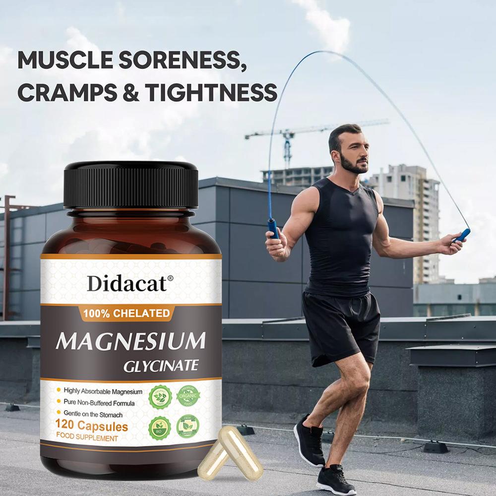Chelated glycine magnesium 500 mg, 120 capsules