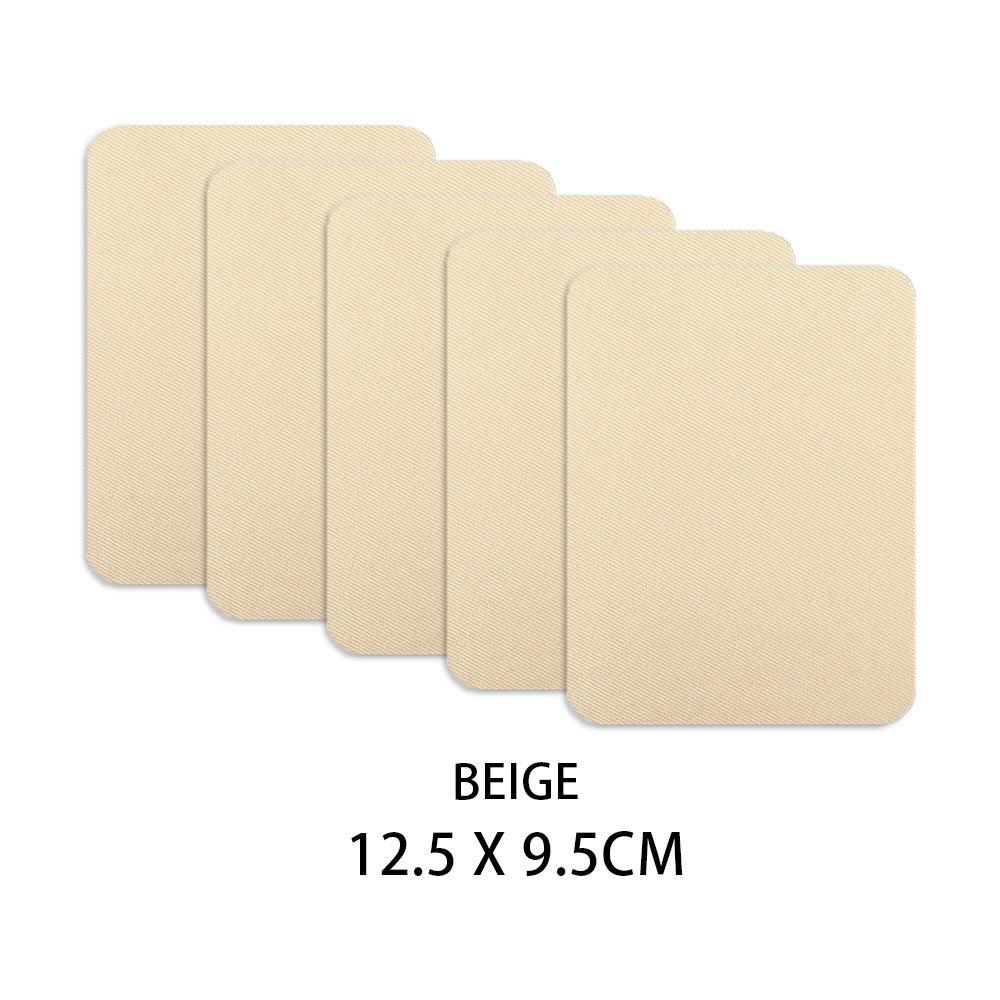 Hot Sale 5pcs Colorful Iron-On Fabric Patches Set | No Sew Adhesive for Pants Repair Kids Clothes Denim DIY Craft (Mixed Sizes)