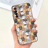 Для Tecno Camon 17 Pro CG6 Чехол Роскошный Мягкий Силикон Funda Черный Кот Астронавт Рисунок Для Tecno Camon 17P Camon17 Чехол Capas