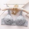 Large Size Thin Underwear Anti-Sagging Breast Holding Bra Wireless Push Up Comfort Breathable Mother Underwear Ladies