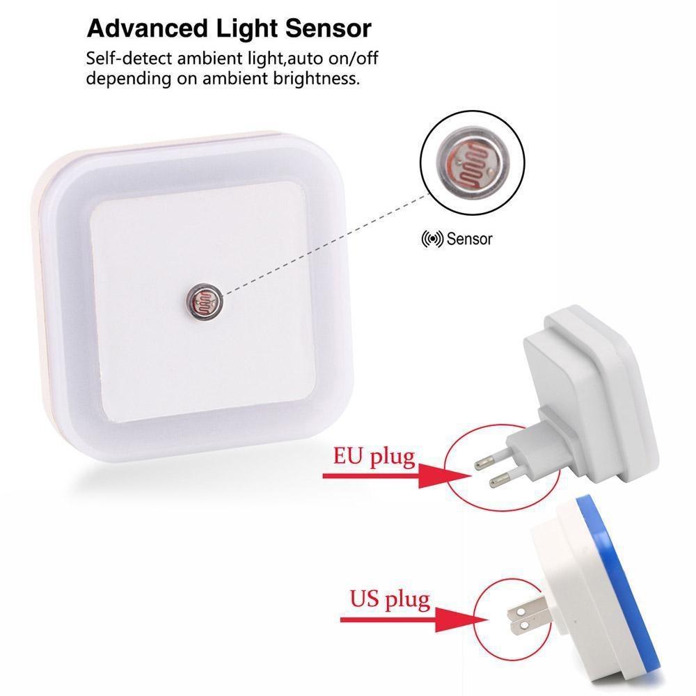 1 шт. мини-светодиодный ночник с сенсорным управлением, индукционный энергосберегающий ночник для сна 110 В-220 В для детской комнаты, спальни, коридоров