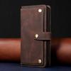 iPhone16 Retro Leather Case for Apple 12 & 14Pro: Flip Phone Protection with Multi-Function Card Slots