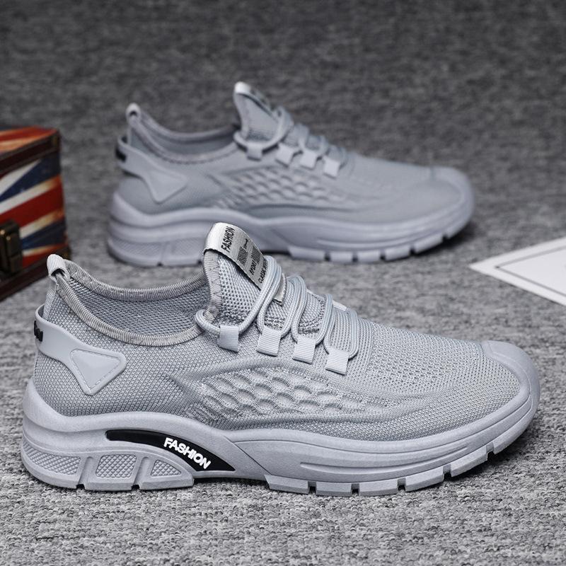 Мужские кроссовки модные весенне-летние новые сетчатые дышащие повседневные туфли модные легкие спортивные туфли