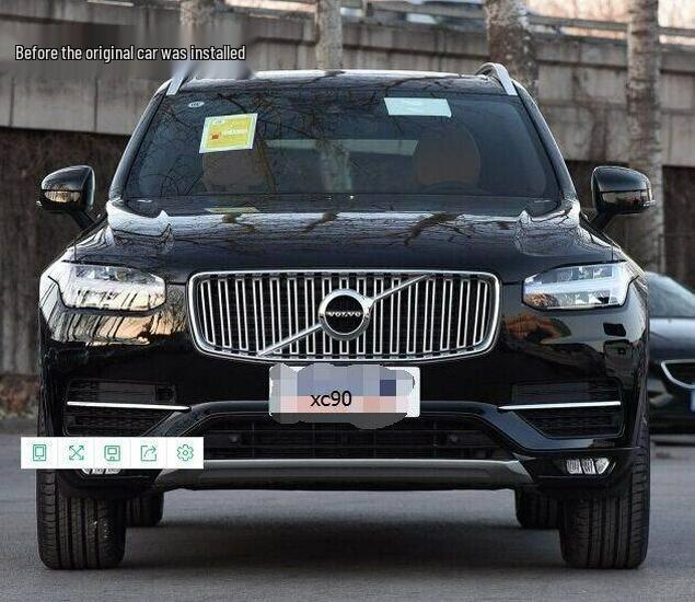 Compatible with 2017-2020 XC60: Three-Color Center Grille Decorative Snap-On Sticker for XC90 and S90 Models.