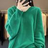 Осень-зима ленивый стиль топ женский свитер повседневный толстовка с капюшоном длинный рукав вязаный пуловер