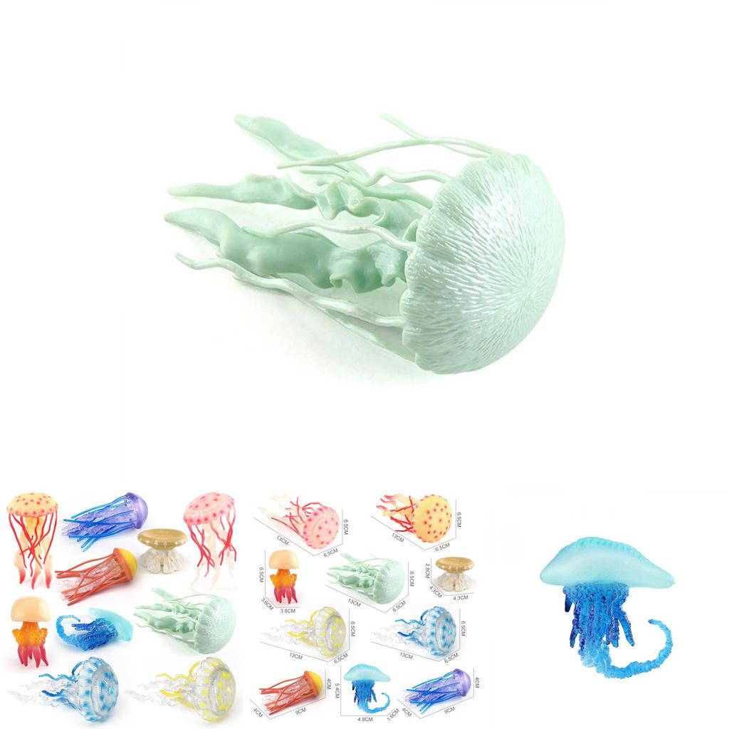 Морская Океанская Морская Жизнь Пластиковая Медуза Модель Настольный Декор Для Любителей Аквариумов