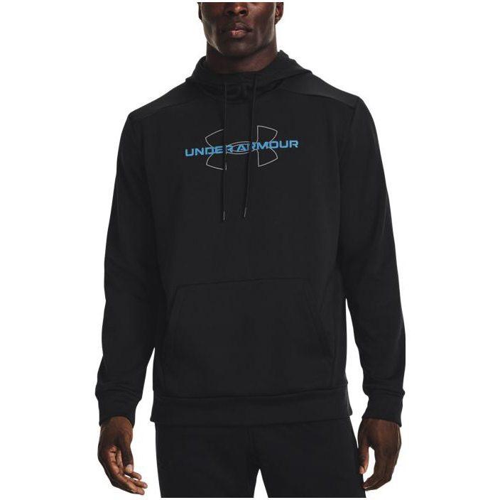 Under Armour Толстовки Мужские Черные С Капюшоном Умеренная Обычная 1373356-001
