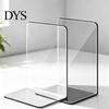 Decorative Book Organizer for Desk 1 Pc Clear Bookend Heavy Book, Acrylic Shelf Organizer, Vertical Workstations L Shaped Stopper Bedroom Library
