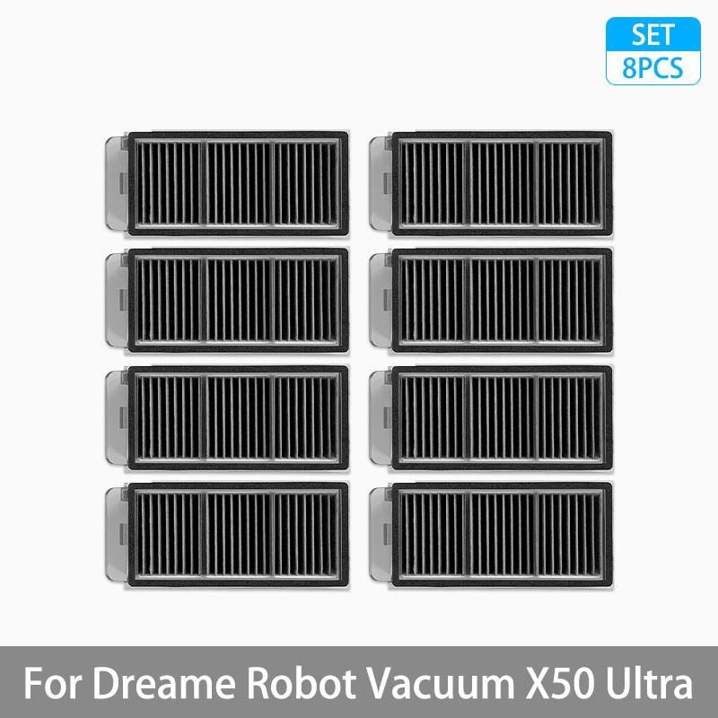 Для Dreame X50 Ultra / S40 Enhanced Edition Запчасти для пылесоса Основная щетка Боковая щетка Hepa-фильтр Тряпка для мытья пола Мешок для пыли Аксессуары