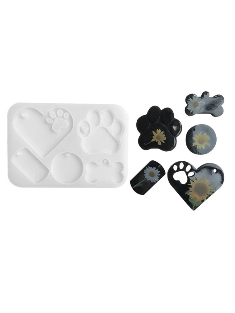 Claw Heart Bone Silicone Mold Epoxy Resin Mold Jewelry Pendant Tools Plaster Crafts Making Supplies -stick