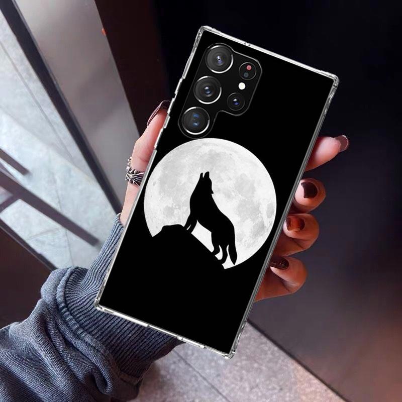 Angry Animal Wolf Fierce Phone Case For Samsung Galaxy S23 S24 S25 Edge S26 Ultra S22 + S21 Plus S20 FE Cover Silicone Print She