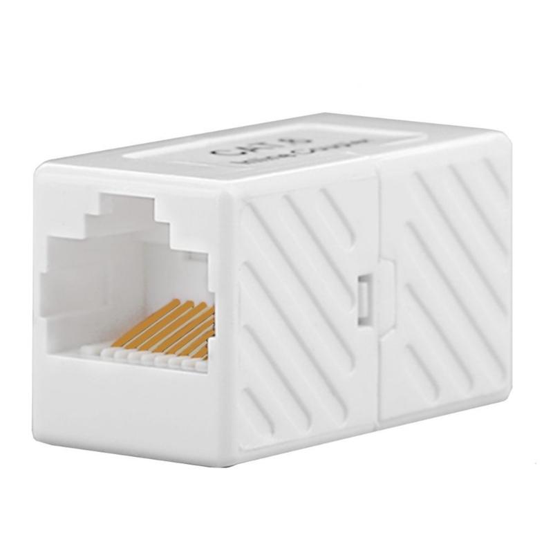 Сетевой разъем RJ45 Cat6 Cat6A Удлинитель Ethernet-кабеля Встроенный соединитель для домашнего офиса Для нескольких устройств
