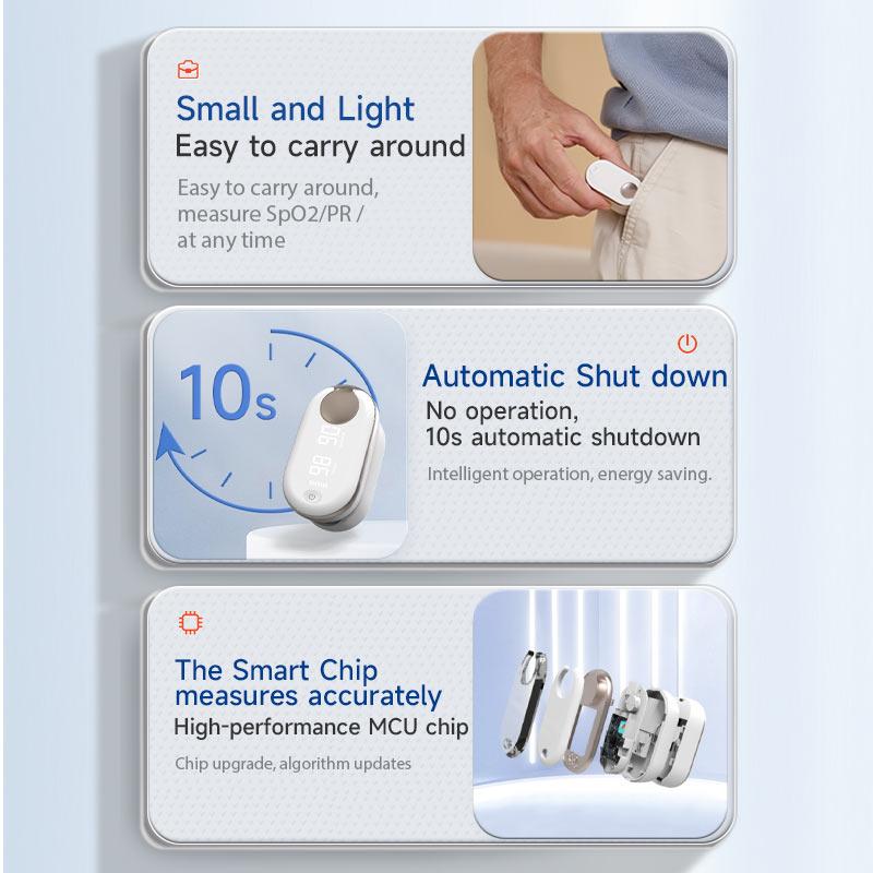 yongrow Медицинский перезаряжаемый цифровой пульсоксиметр на кончике пальца, измеритель насыщения крови кислородом, палец SPO2 PR, монитор, оксиметр