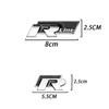 For VW New 1Pcs Metal Car Side Body Trunk Rline R Emblem Sticker For Volkswagen VW Golf 4 5 6 7 Bora MK7 Beetle Touran Tiguan GT  MU2