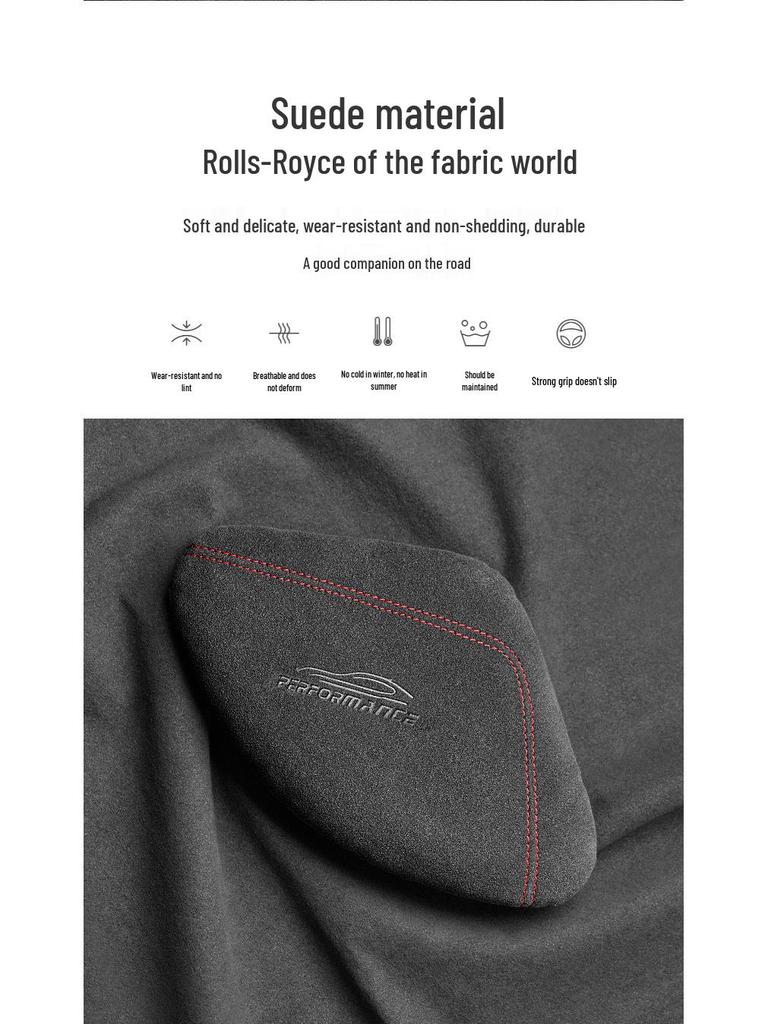 Car Essential: Alcantara Knee Support Cushion for Long-Distance Driving