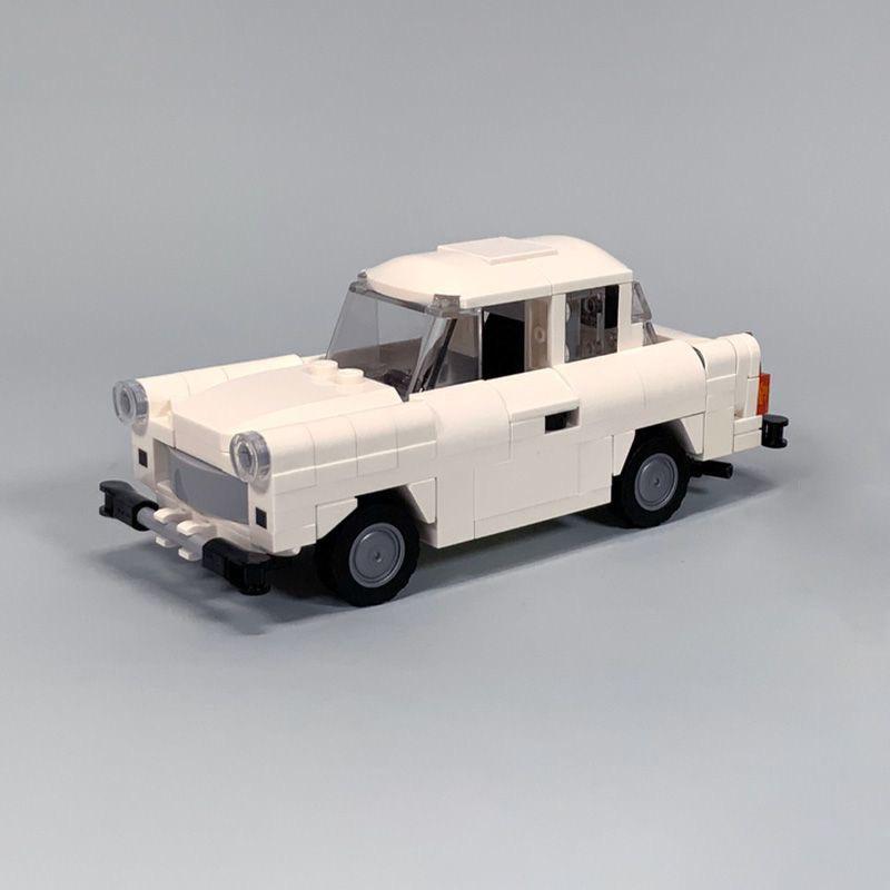 MOC-95593 Автомобиль Trabant 601s Совместим с LEGO Домашний Строительный Блок Маленьких Частиц Игрушечный Автомобиль Для Мальчиков