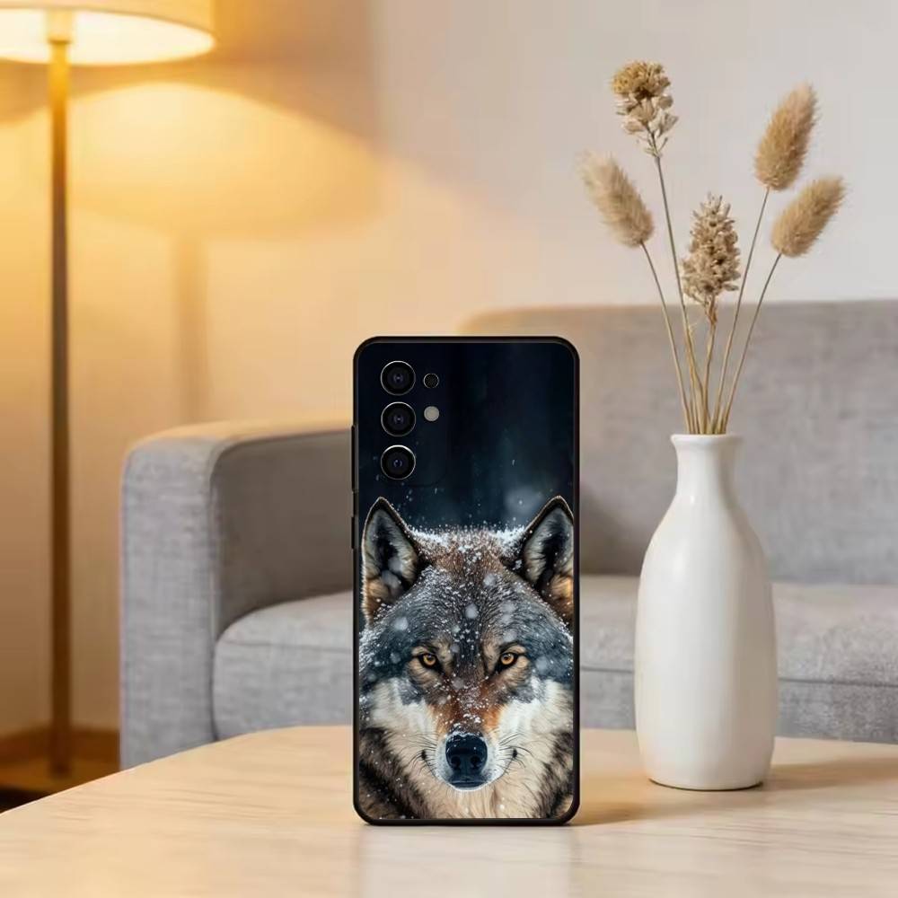 Чехол для телефона с тематикой Дикого Волка для Samsung S25, S24, S21, S22, S23, S30, Ultra, S20, Plus, Fe, Lite, Note, 10, Черный чехол