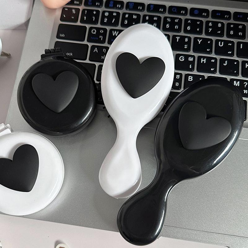 Portable Anti-Static Hair Comb Hair Salon Hairdressing Massage Folding Hair Brush Cute Air Cushion Comb Travel Girl Hair Combs