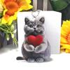 Cute Cat Acrylic 2D Flat Pendant, Hanging Decorations, Car Interior, Keychain Decoration
