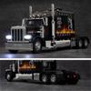1:24 PETERBILT 389 Грузовик Игрушка Ходячий Трактор Модель Машины Сплав Литье под Давлением Звук Свет Модели Транспортных Средств Декор Салона Подарок