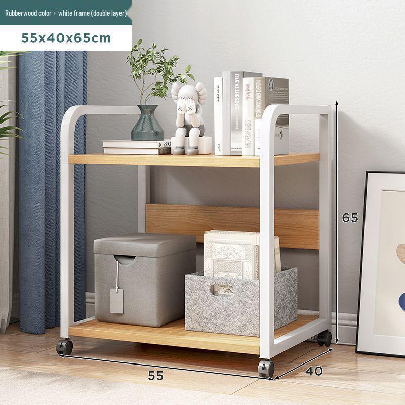 Многоярусная напольная регулируемая стойка для хранения с держателем для мусорного ведра для использования на кухне