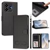 Happy Heart Pattern Magnetic Closure Vegan Leather Phone Case With Wrist Strap For ZTE Blade A56 4G