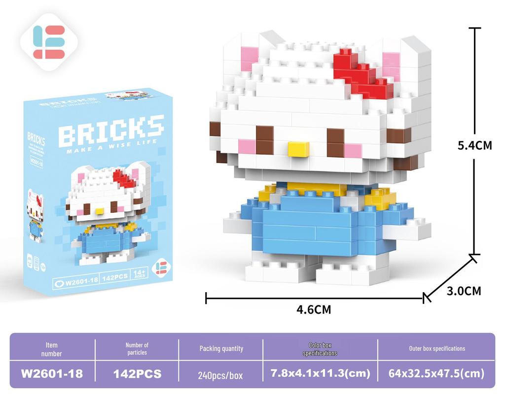 Игрушки-конструкторы из микрочастиц Деда Мороза: 60 видов, Блайнд-бокс, совместимый с Lego