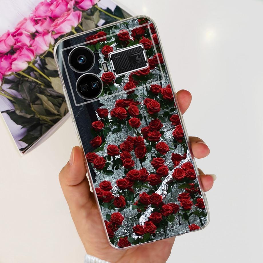 Для Realme GT5 240 Вт / GT3 / GT Neo 3 / GT Neo 5 Чехол Милый Мультяшный Роскошный Мягкий Силикон Прозрачный Чехол для Телефона Задняя Крышка Capas