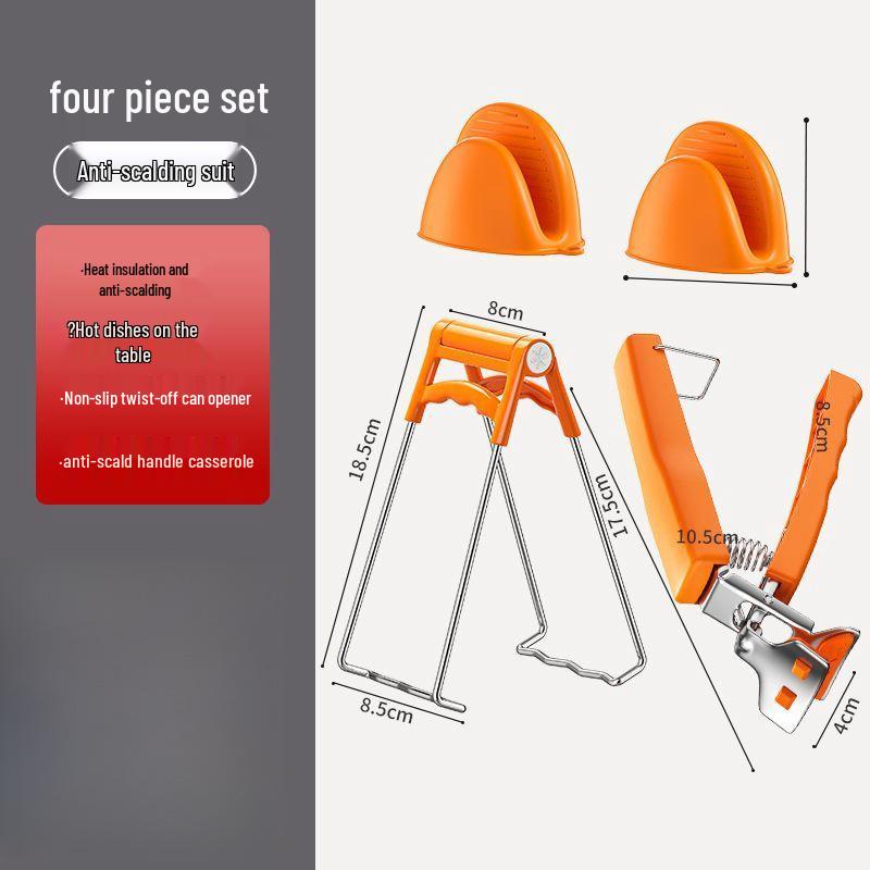 Anti-Scald Non-Slip Silicone Bowl and Plate Lifter Clip