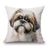 Джек Рассел Йоркшир Лабрадор Такса Пудель Далматин Домашний Питомец Собака Постер Искусство Наволочка Подушка,(5)