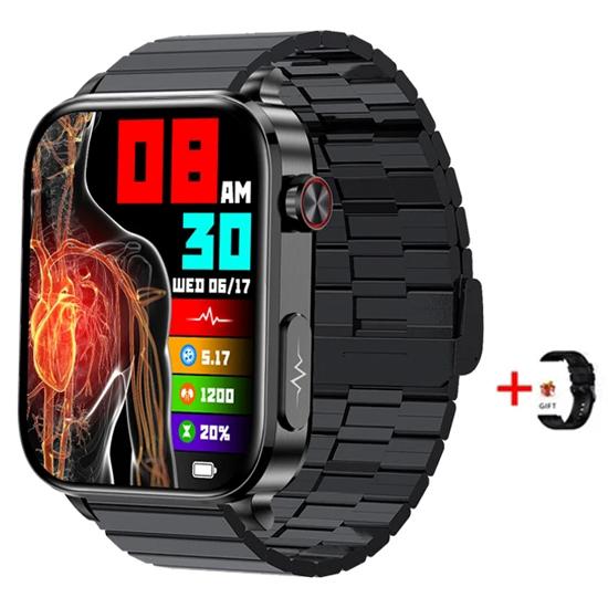 SACOSDING Смарт-часы для мужчин AI Voice Heart Rate ECG+PPG Blood Кислород Кровяное давление Кислород Крови Здоровье Женский умный браслет