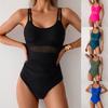 One-piece Swimsuit Women One-piece Mesh Splicing Swimsuit Comfortable and Beautiful Sexy Bikini Breathable Tight Swimsuit Bathing Suit Beachwear