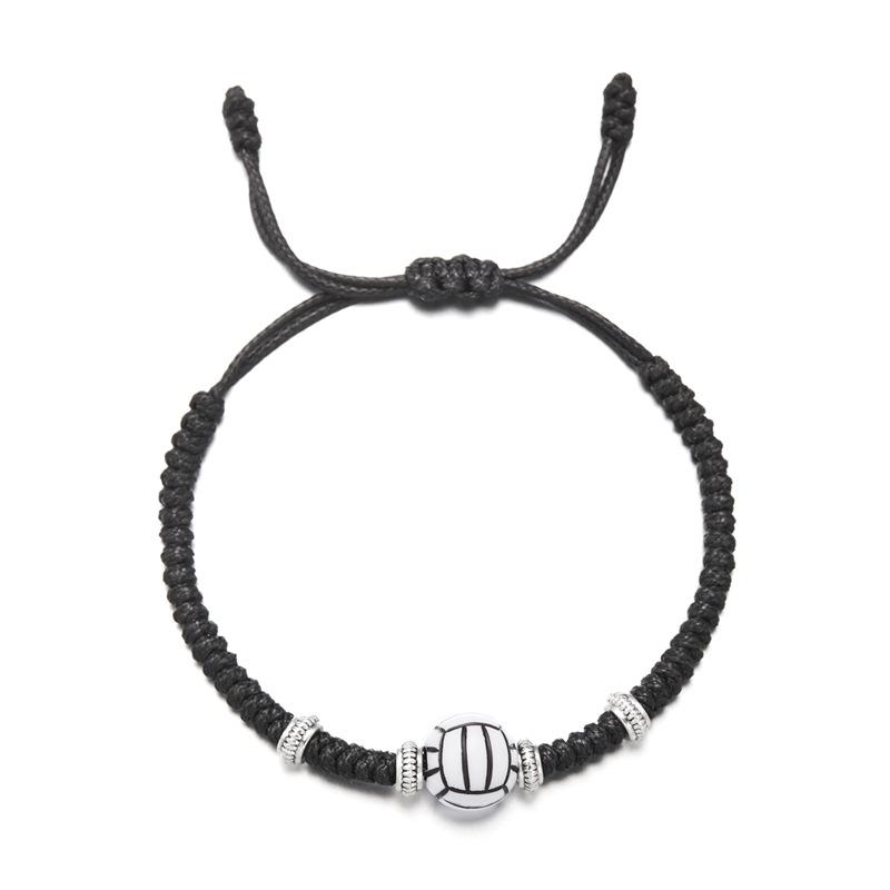 New Basketball Football Baseball Rugby Tennis Bracelet Handmade Adjustable Weaven Braclet Unisex Ball Enthusiasts Joias