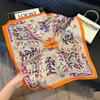 Luxury Paisley Square Scarf Women Print Satin Neckerchief Spring Hair Band Foulard Bandana Echarpe Tie Shawl Wraps